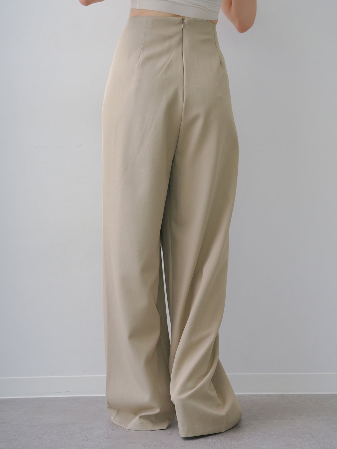 [予約]シルバーモチーフドレープパンツ/beige