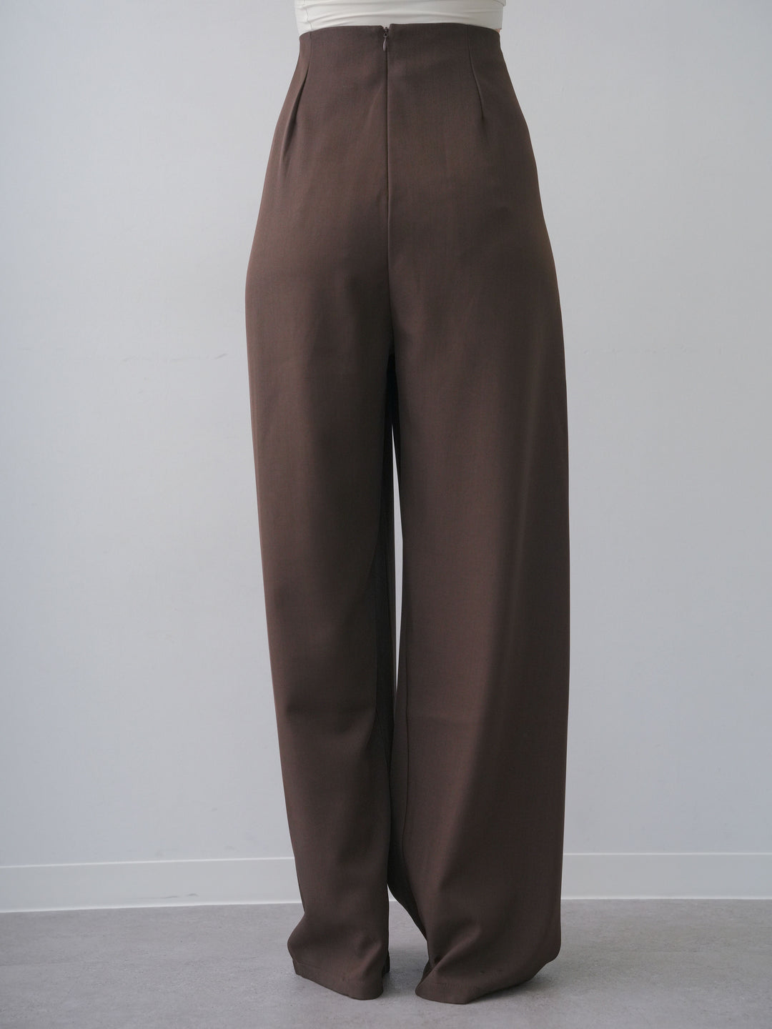 [予約]シルバーモチーフドレープパンツ/brown