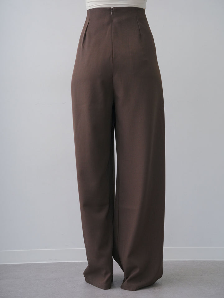[予約]シルバーモチーフドレープパンツ/brown