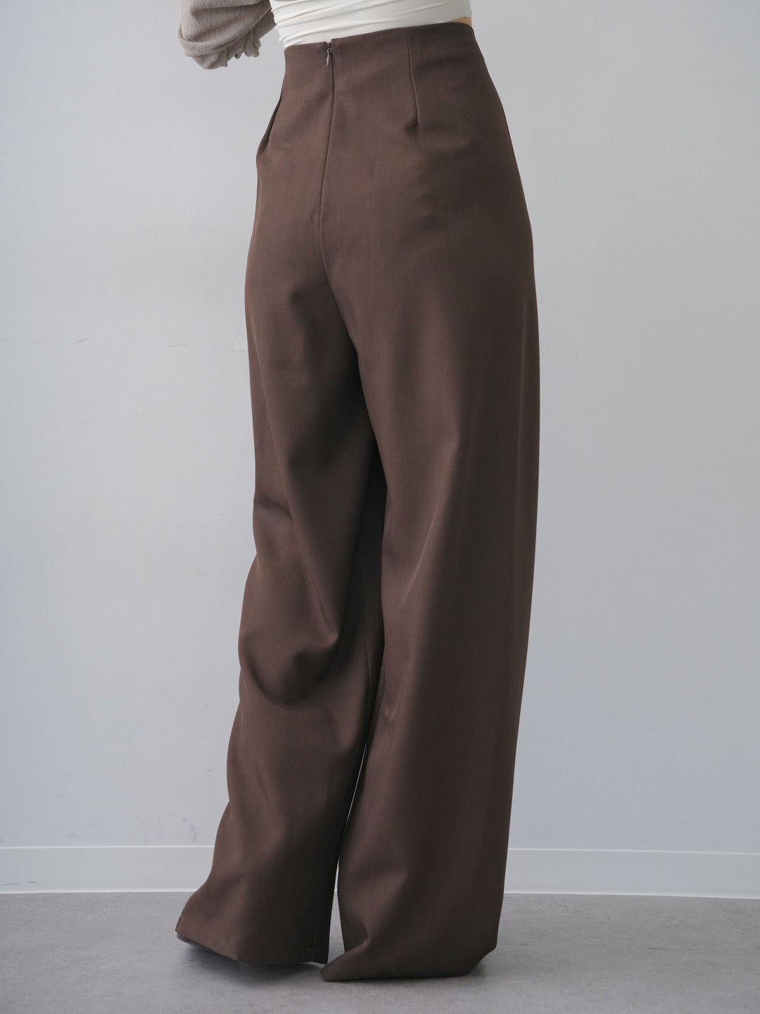 [予約]シルバーモチーフドレープパンツ/brown