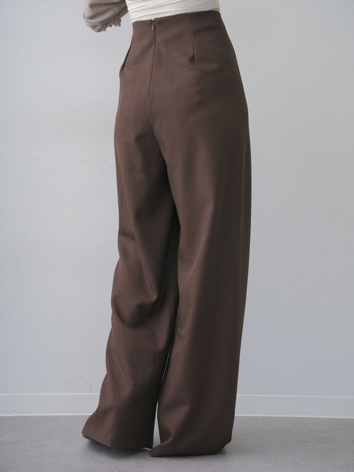 [予約]シルバーモチーフドレープパンツ/brown