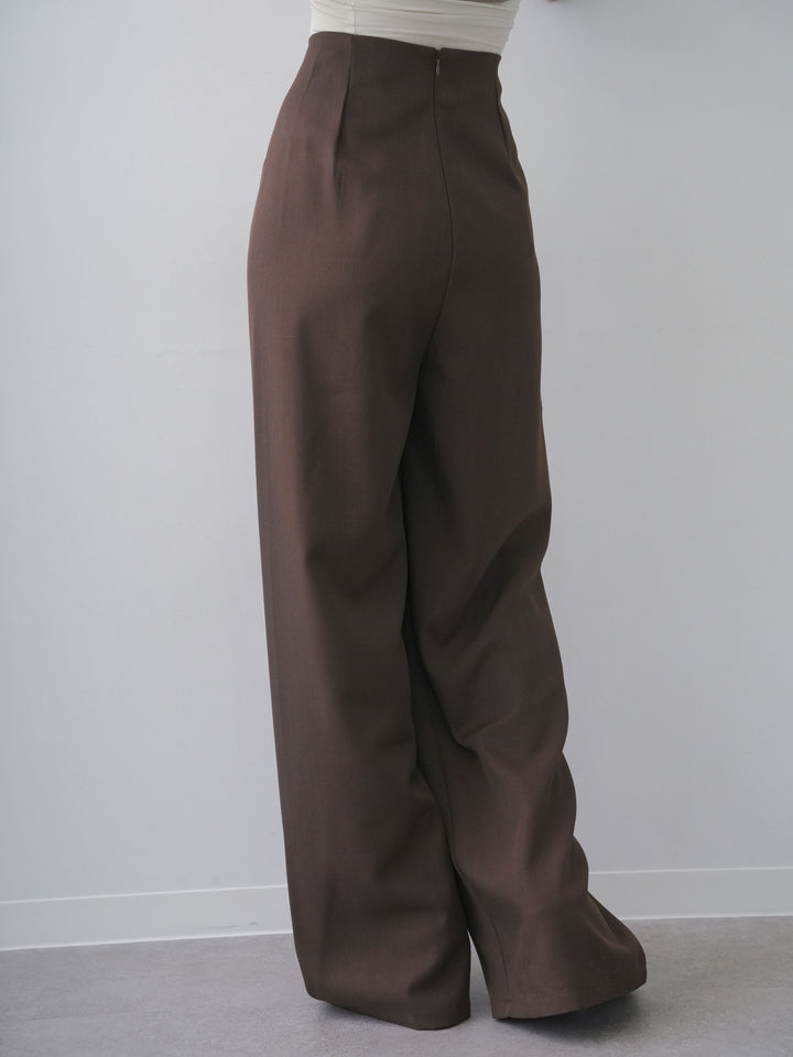 [予約]シルバーモチーフドレープパンツ/brown