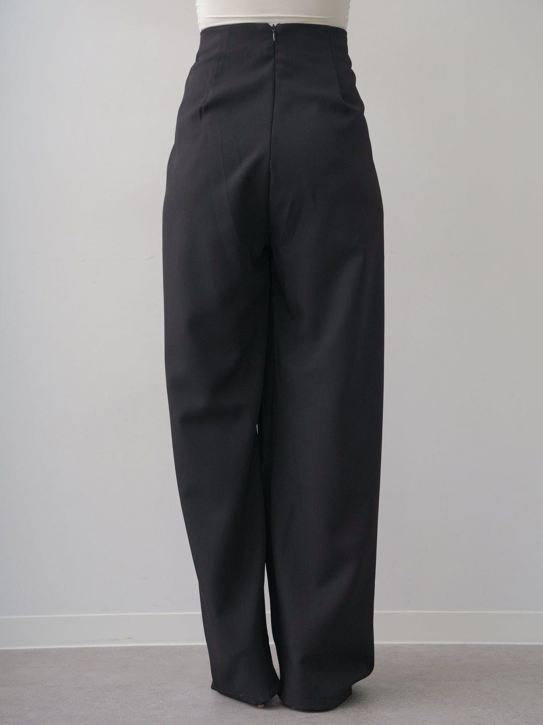 [予約]シルバーモチーフドレープパンツ/black