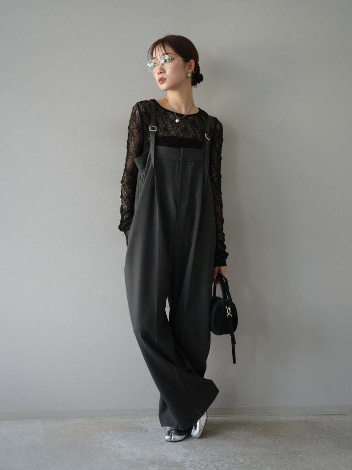 [予約]エステルベアサロペット/チャコール