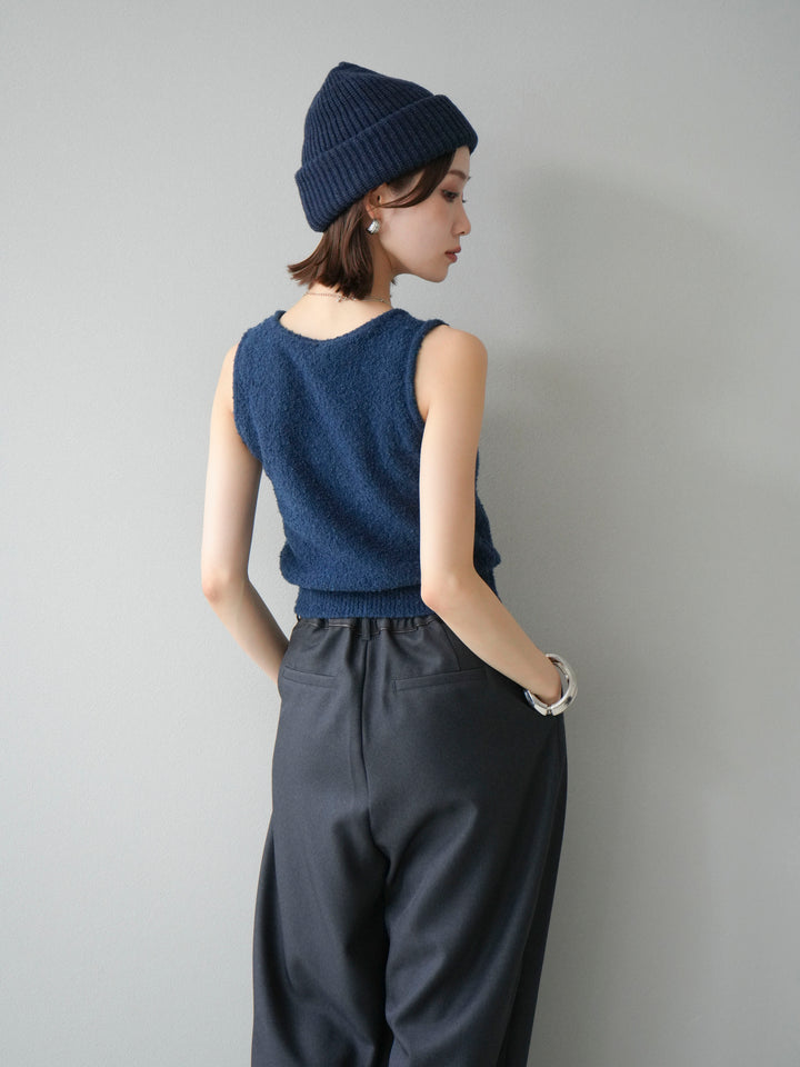 [予約]ニットビーニー/ブラウン