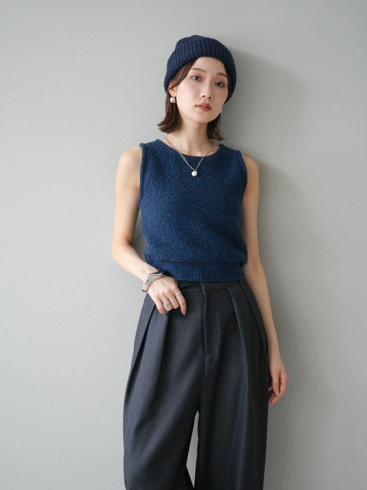 [予約]ニットビーニー/ネイビー