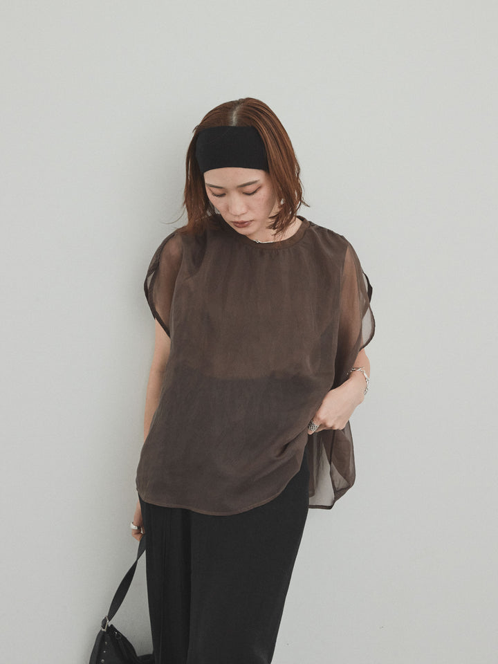 [SET]コンパクトスムースシアーレイヤードトップス+コンパクトスムースシアーレイヤードトップス(2set)