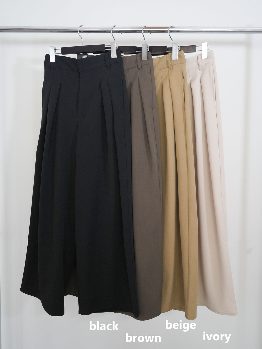 [SET]ゴールドラインボタンカーディガン+クレープデシンタックワイドパンツ(2set)