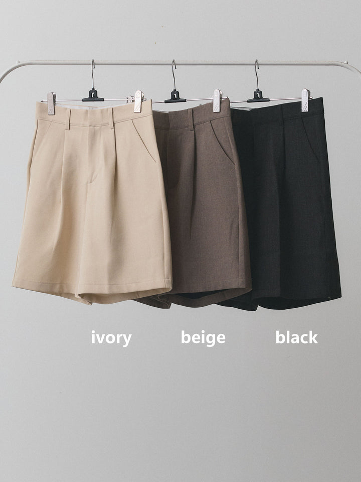 【Allure】[SET]オフショルシアーニットプルオーバー+ウールライクハーフパンツ(2set)