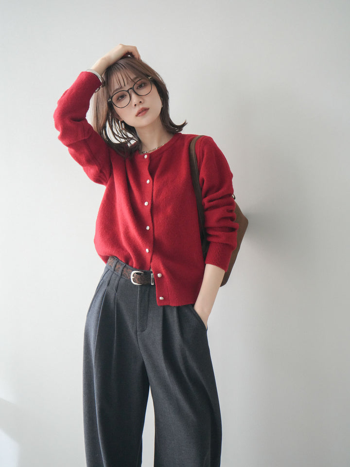 [SET]アンティークボタンニットカーディガン+アンティークボタンニットカーディガン(2set)