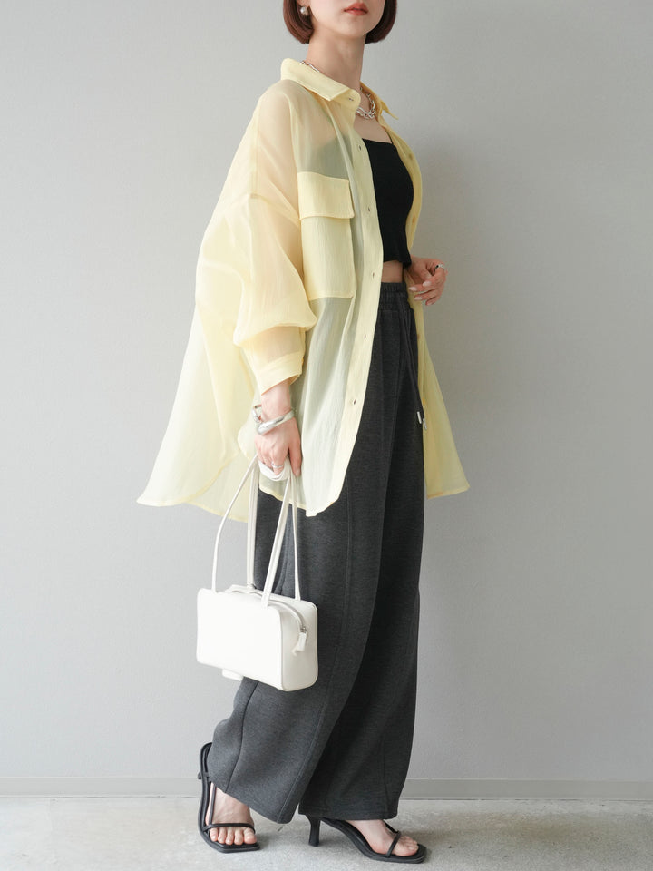 [預購] Light Punch Curve 褲子/炭灰色