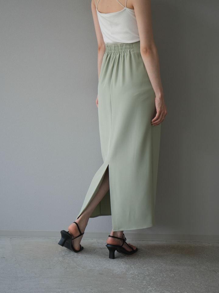 [予約]ツイルラップナロースカート/ライトグリーン S