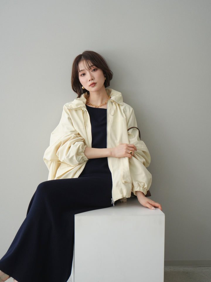 [予約]2WAYニットワンピース/darknavy