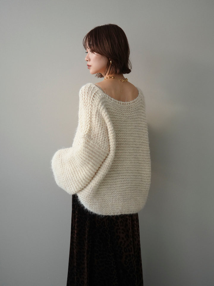 [SET]ワッフル編みシャギーニットプルオーバー+ワッフル編みシャギーニットプルオーバー(2set)