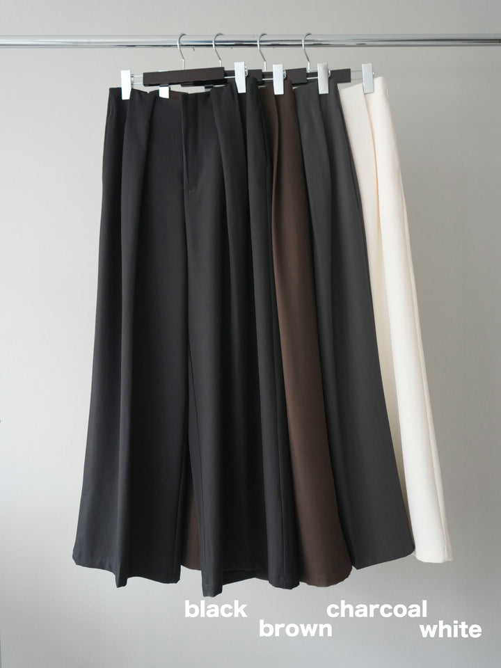 【套裝】花朵蕾絲短袖外套+垂褶收腰帶環長褲（兩件套）