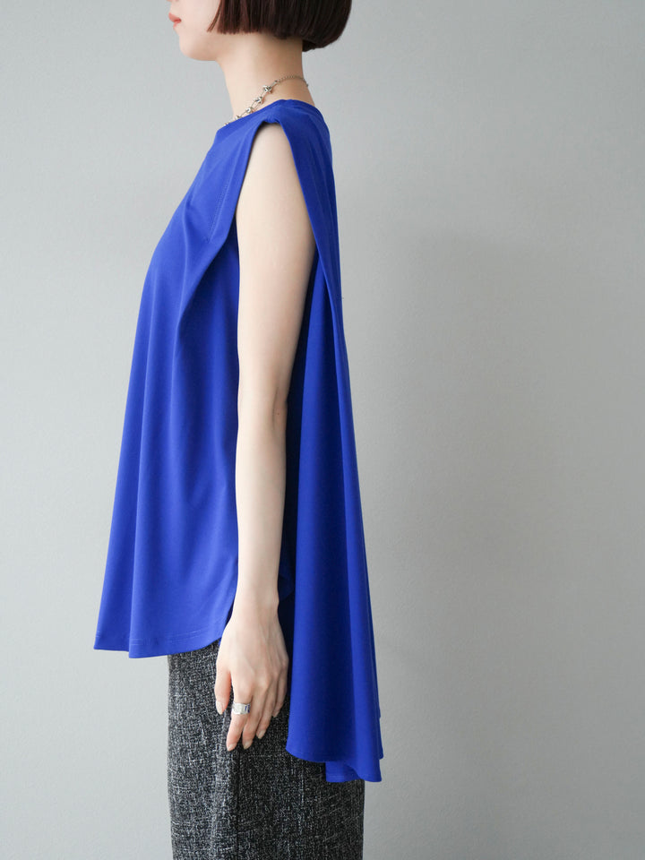 [預訂] Cool Touch Tuck Flare Cut Pullover/藍色