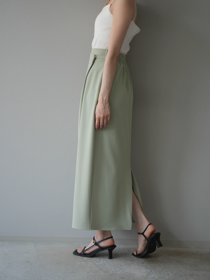 [予約]ツイルラップナロースカート/ライトグリーン S