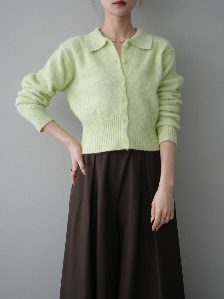 [SET]モヘア衿付きボタンプルオーバー+選べるアクセセット(2set)