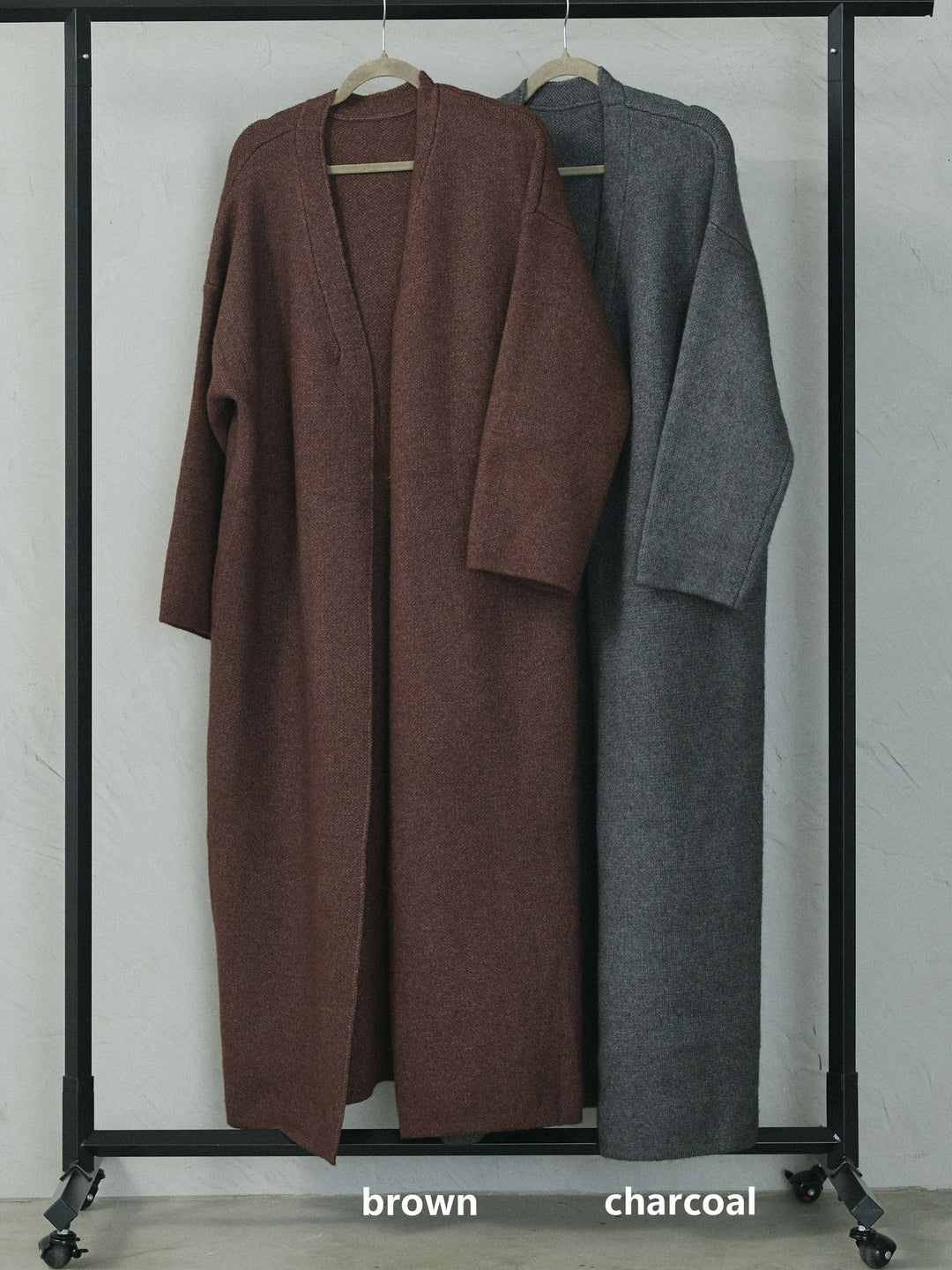 【Allure】[SET]ニットベアトップ＆ワイドパンツSET UP+ニットロングガウン(2set)