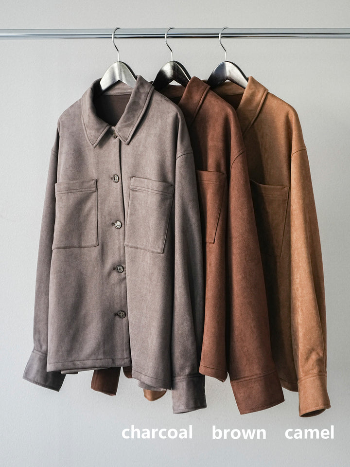 [SET]スエードシャツジャケット+スエードシャツジャケット(2set)