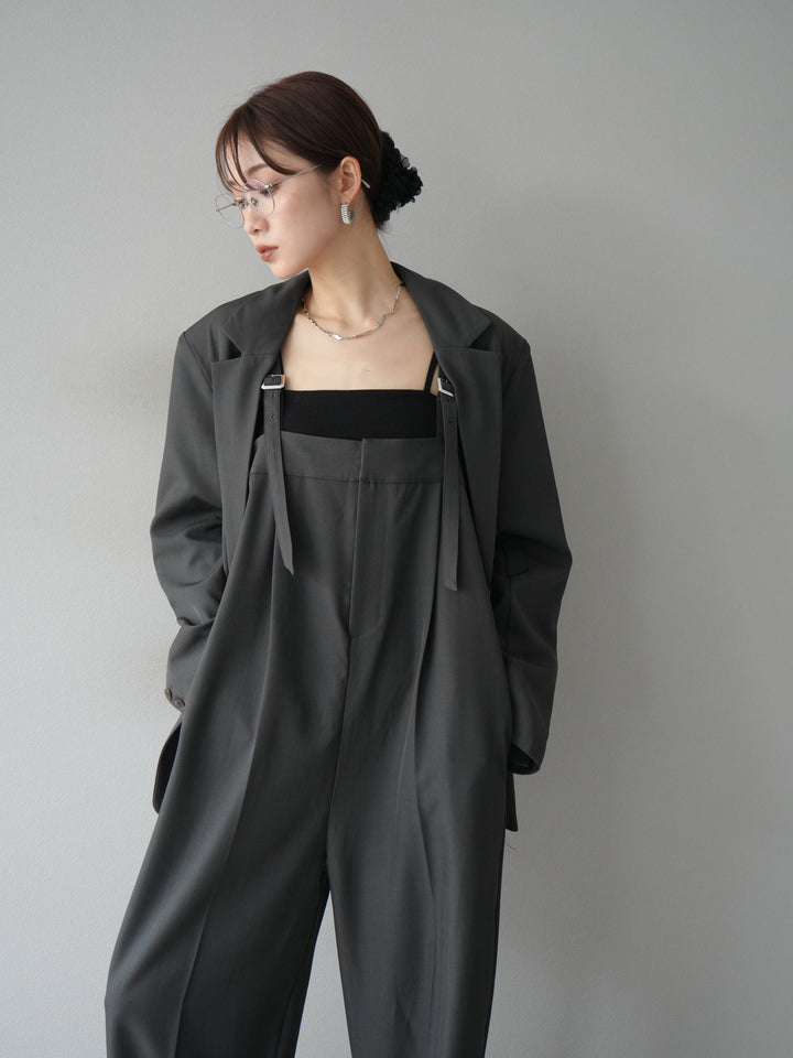 [予約]エステルベアサロペット/チャコール