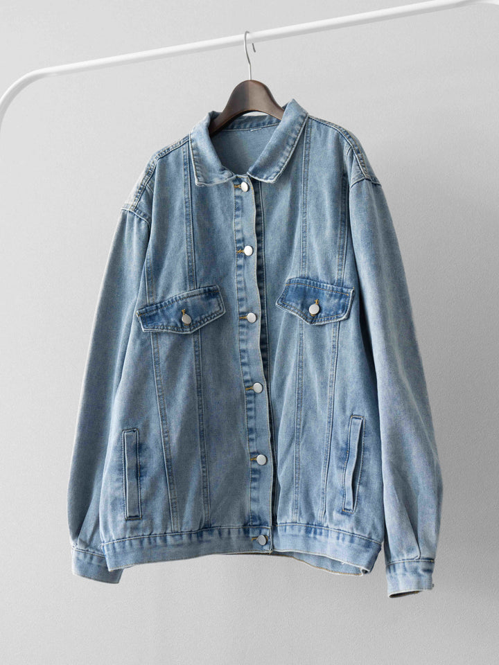 [SET]ベルト付チェックノースリーブワンピース+ビンテージデザインBIGデニムジャケット(2set)