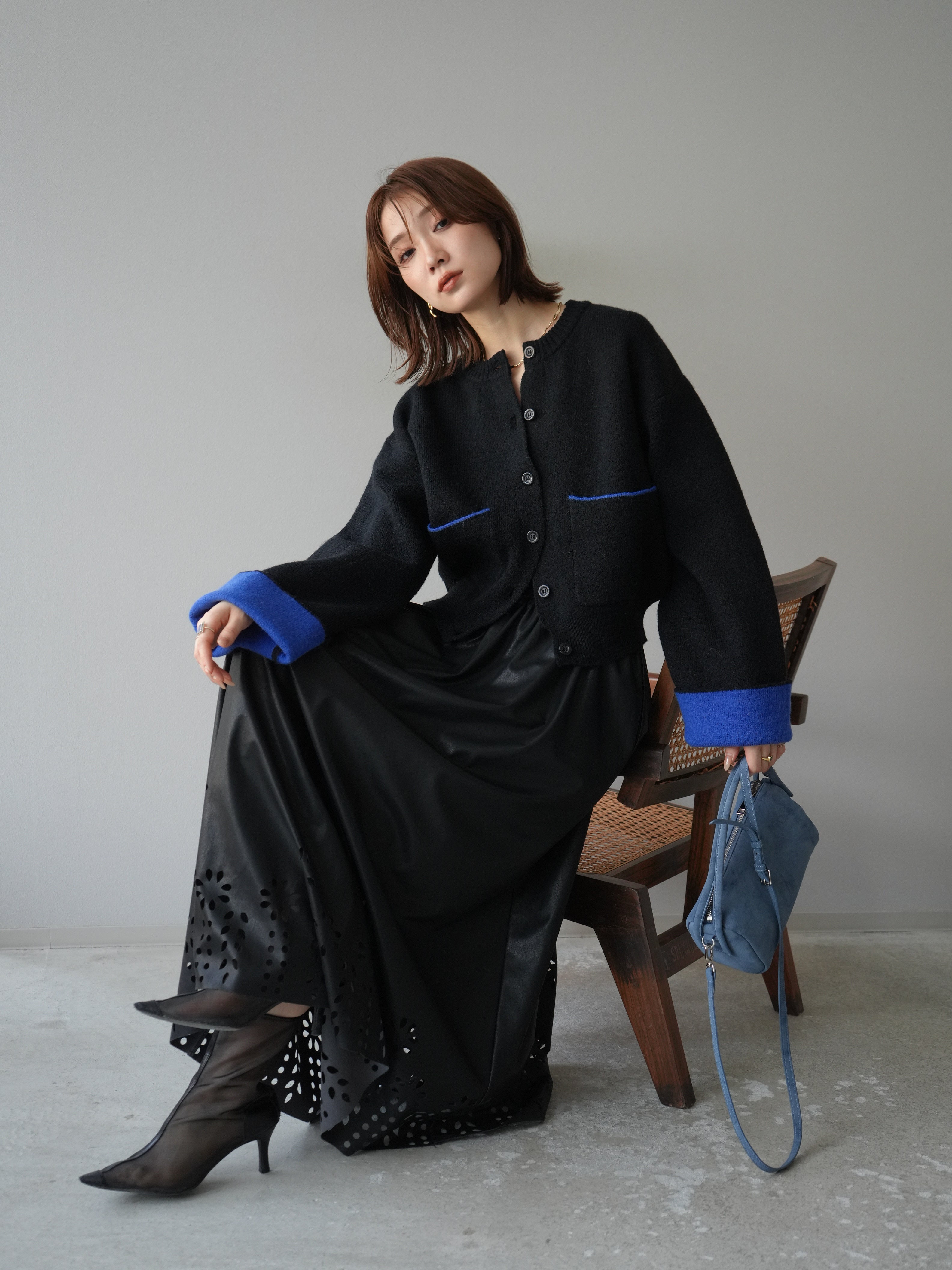 極上カシミヤ✨美品✨ハイク カーディガン ニット 羽織り ブラック 黒 2 M 極上カシミヤ✨美品✨ハイク カーディガン ニット 羽織り