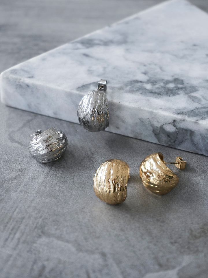 [SET]畦編みボトルネックZIPニットカーディガン+選べるアクセセット(2set)