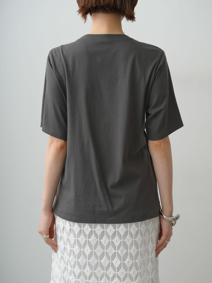 [予約]クールタッチシャーリングTEE/charcoal