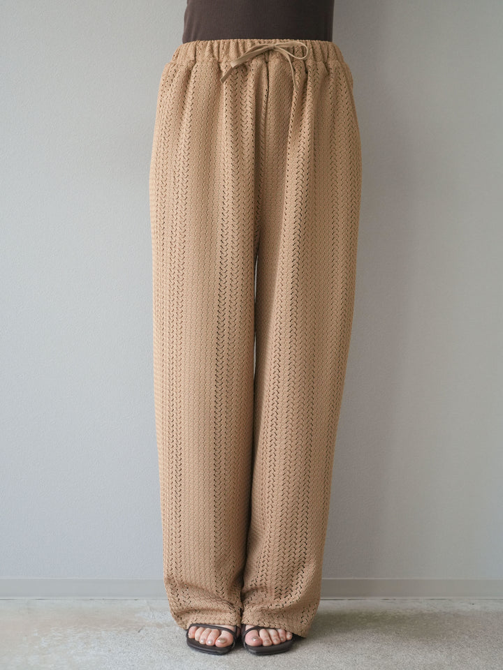 [予約]透かしレースパンツ/ベージュ