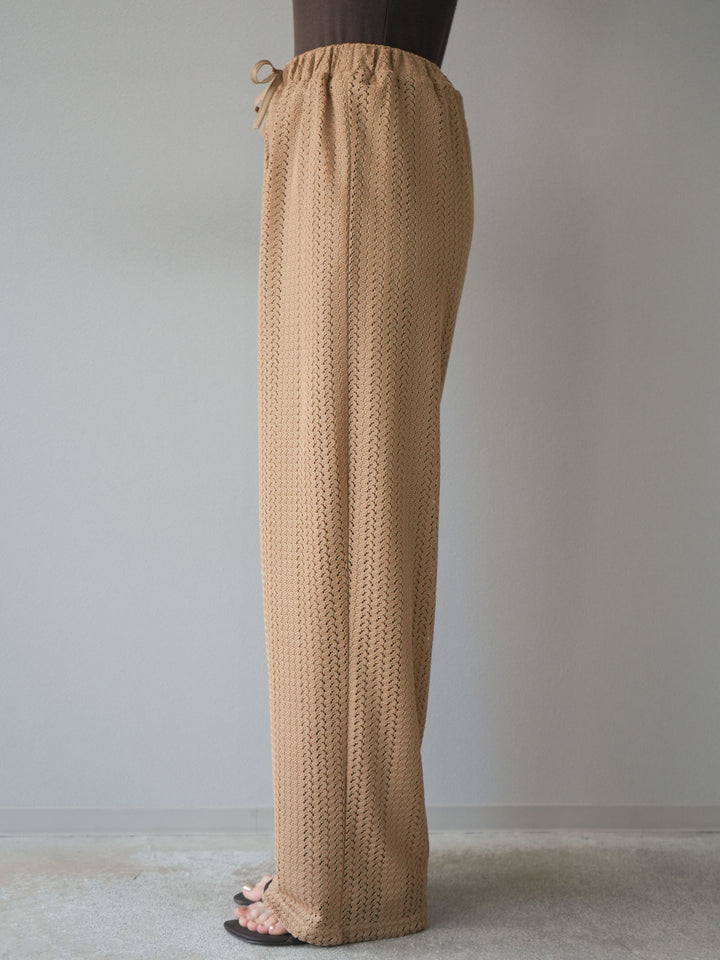 [予約]透かしレースパンツ/ベージュ