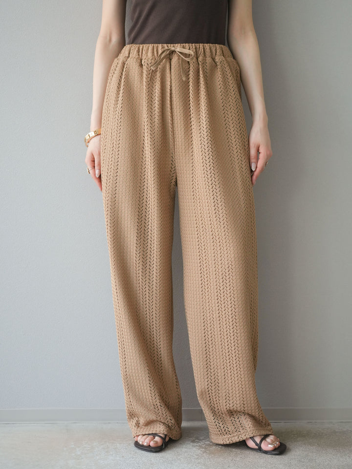 [予約]透かしレースパンツ/ベージュ