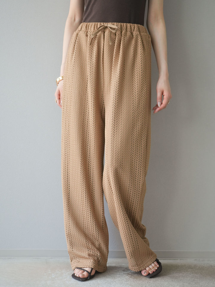 [予約]透かしレースパンツ/ベージュ