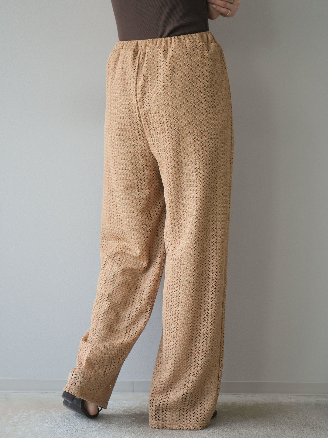 [予約]透かしレースパンツ/ベージュ