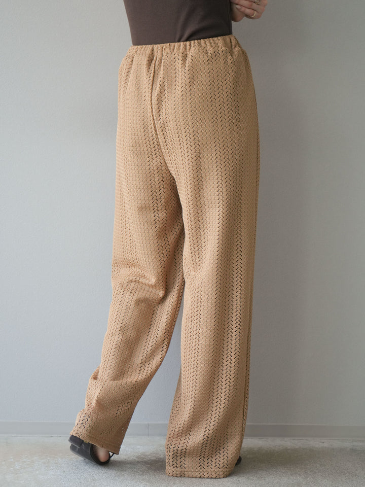 [予約]透かしレースパンツ/ベージュ