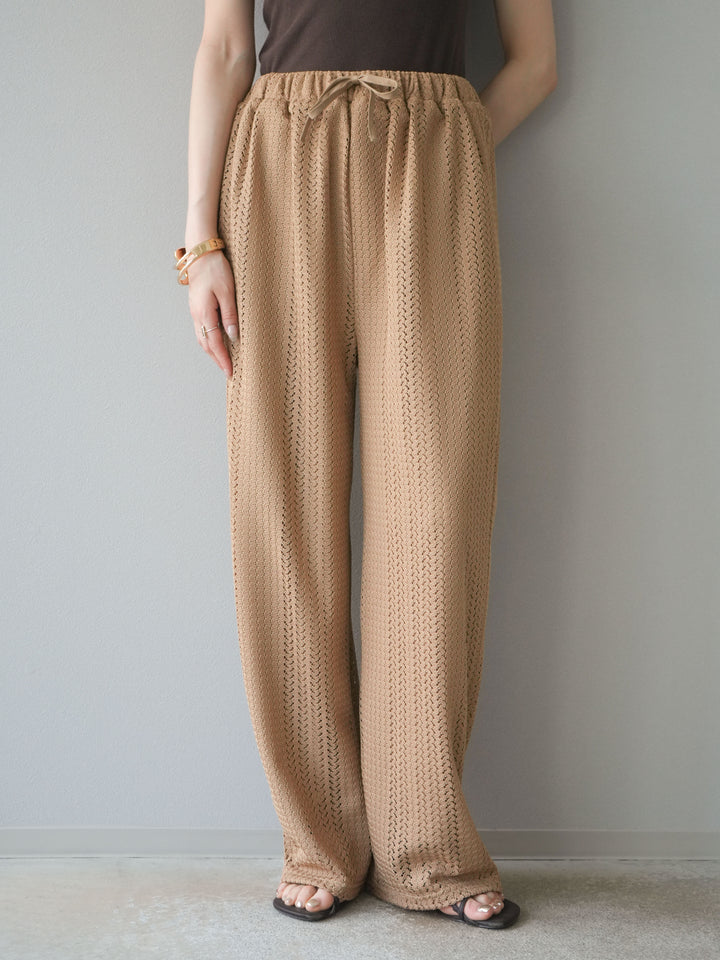 [予約]透かしレースパンツ/ベージュ