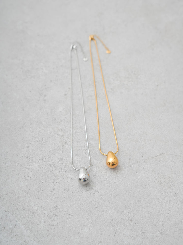 [予約]ドロップモチーフネックレス/silver