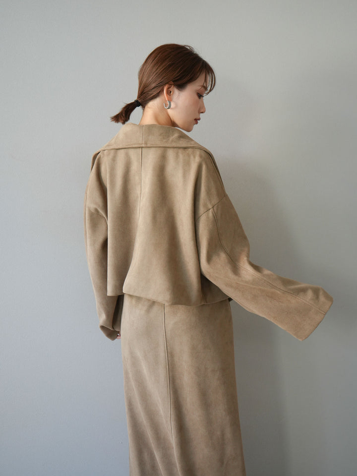 [SET]スエードショートジャケット＆ロングスカートSET UP(2set)