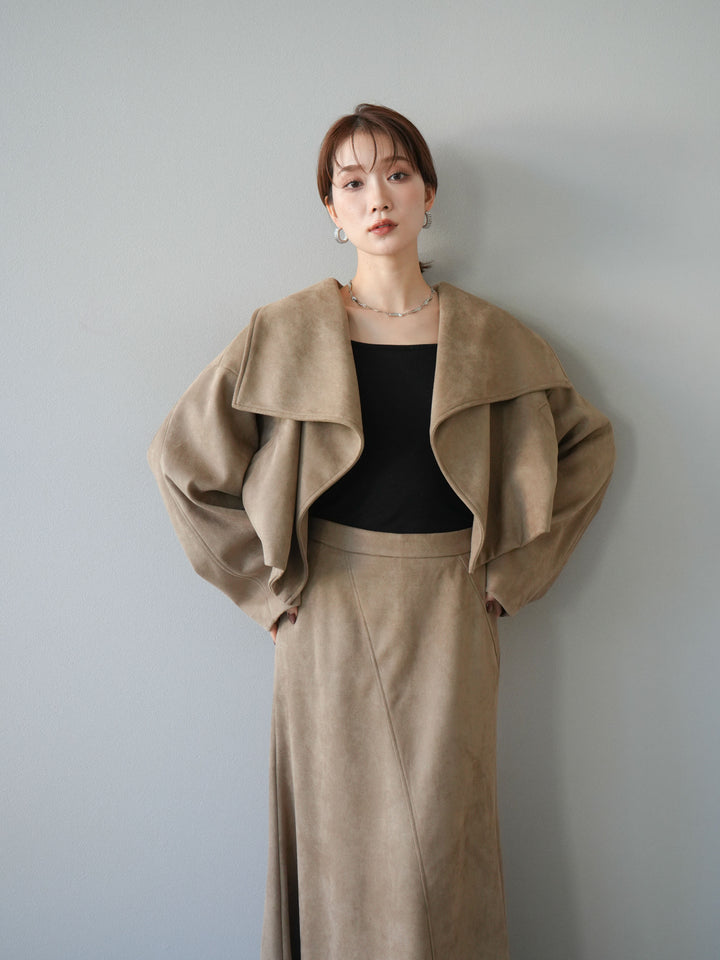 [SET]スエードショートジャケット＆ロングスカートSET UP(2set)