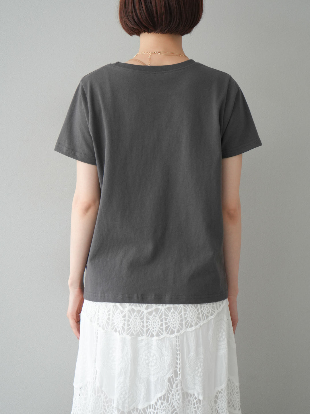 [予約]コードロゴTシャツ/チャコール