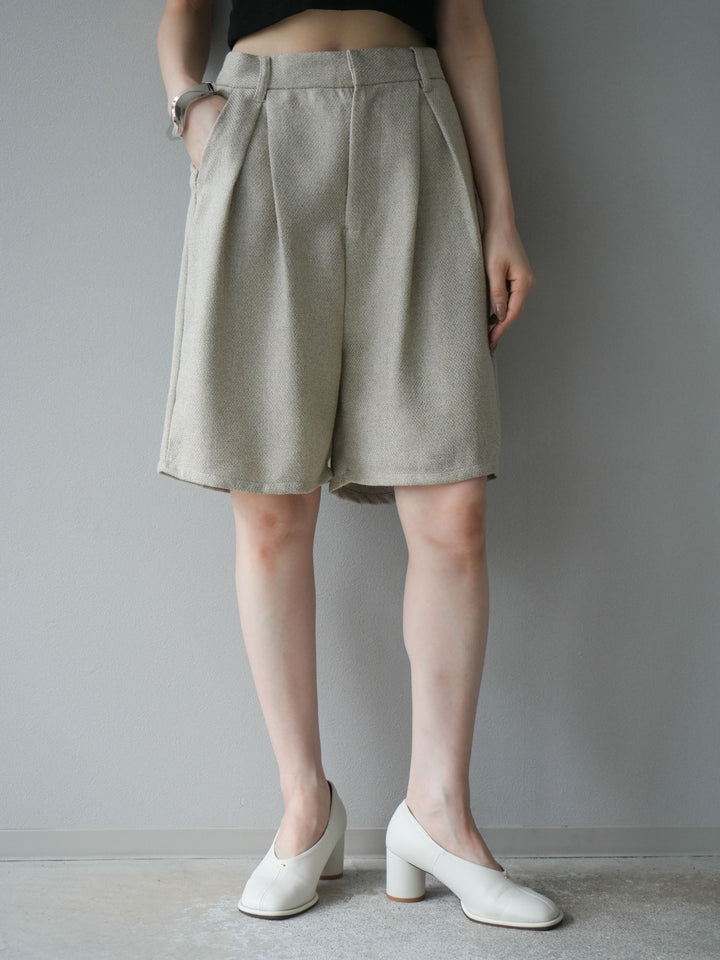 [予約]ツイードハーフパンツ/アイボリー