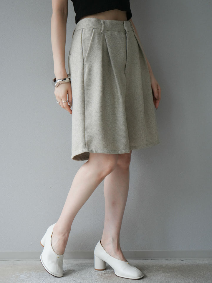 [予約]ツイードハーフパンツ/アイボリー