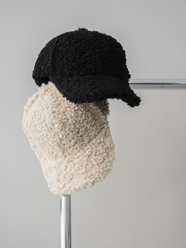 [予約]ボリュームプードルボアCAP/black