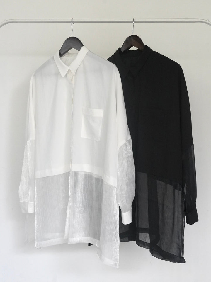 [SET] Mixed material dolman shirt + double strap cut rib bra camisole + block lace wide pants (3 sets)