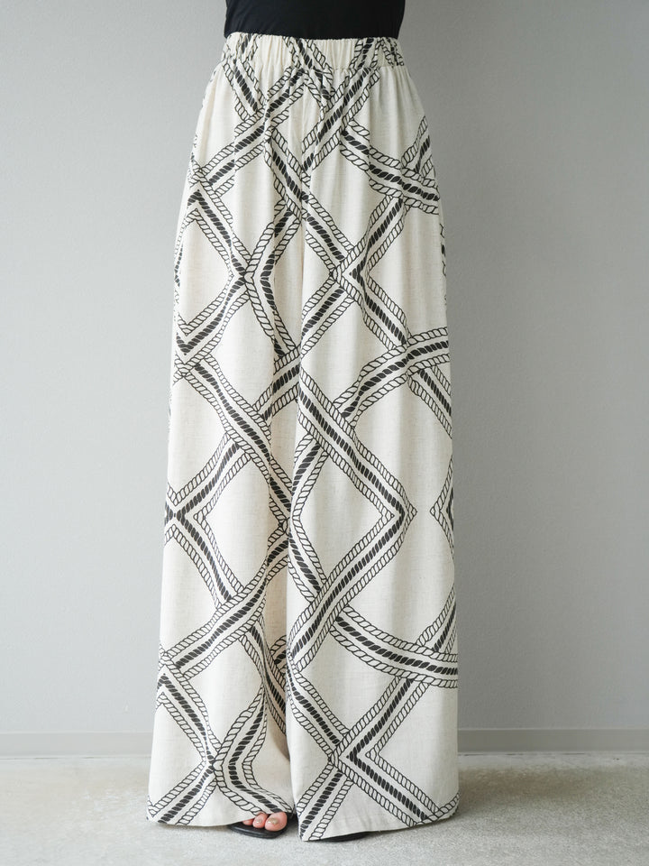 [訂位] 麻繩休閒褲/象牙白