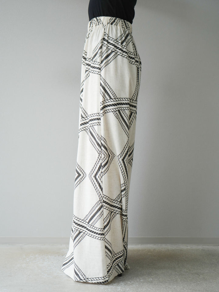 [訂位] 麻繩休閒褲/象牙白