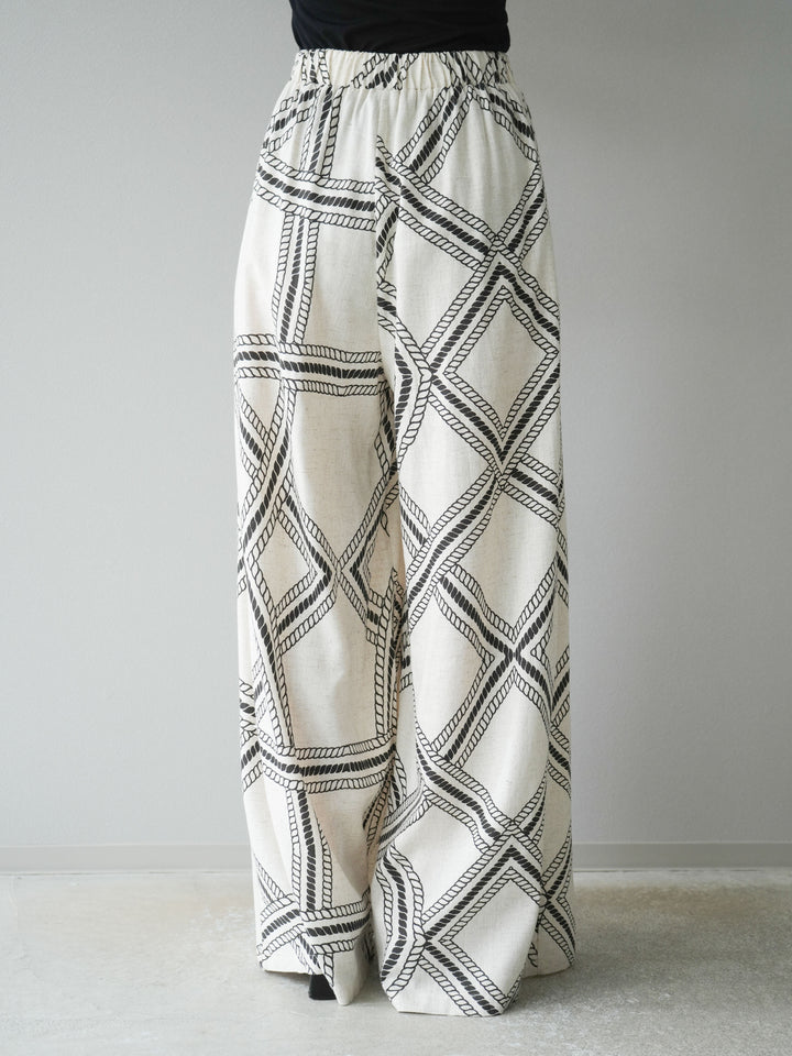 [訂位] 麻繩休閒褲/象牙白