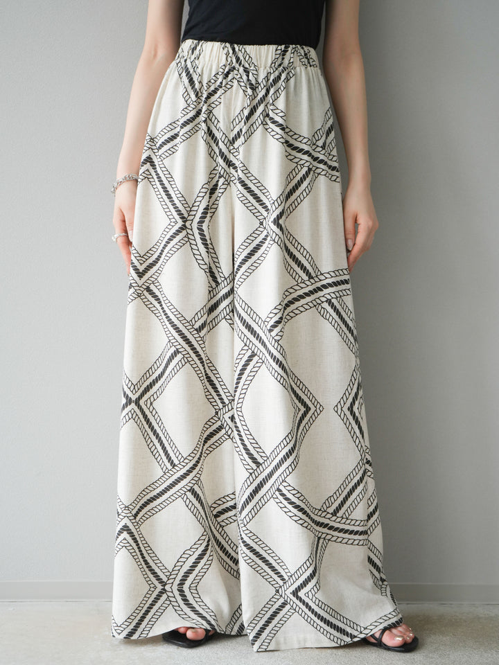 [訂位] 麻繩休閒褲/象牙白