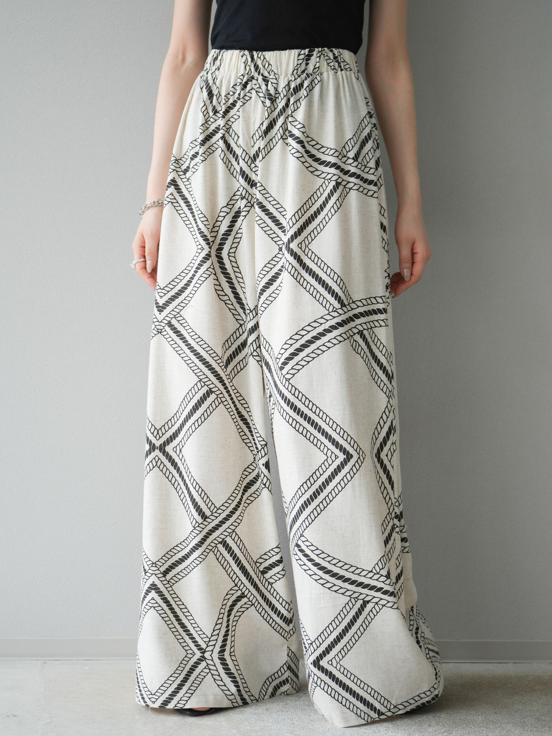 [訂位] 麻繩休閒褲/象牙白