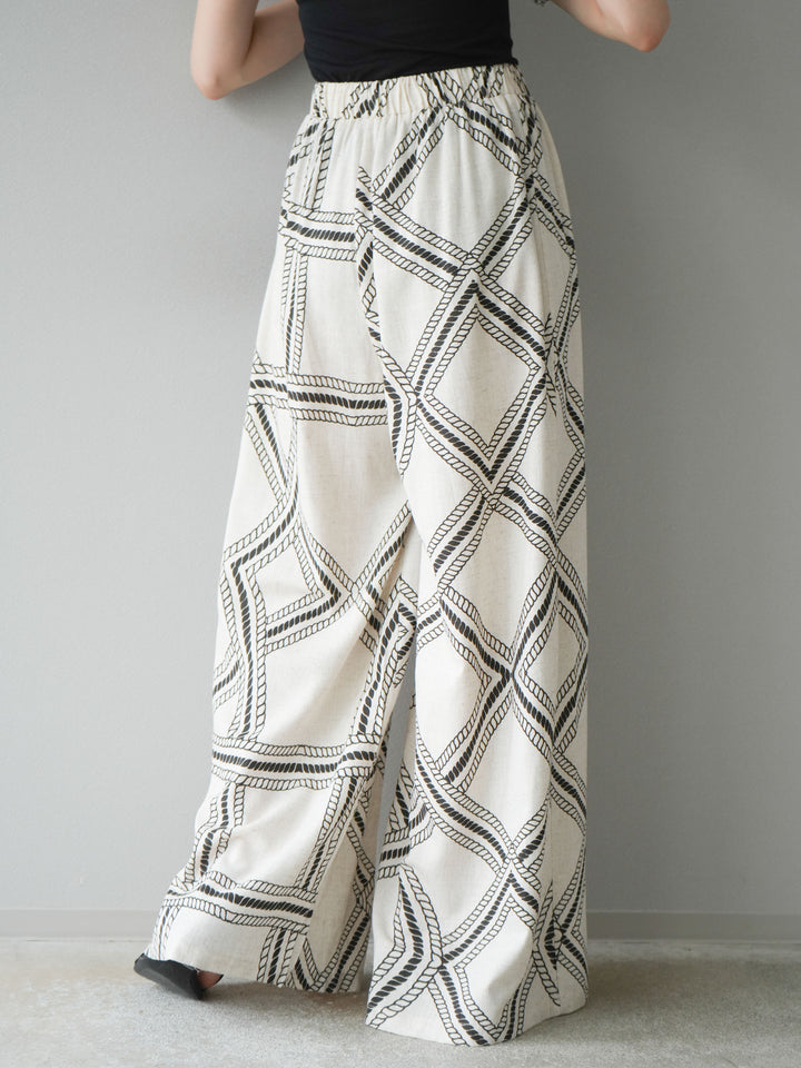 [訂位] 麻繩休閒褲/象牙白